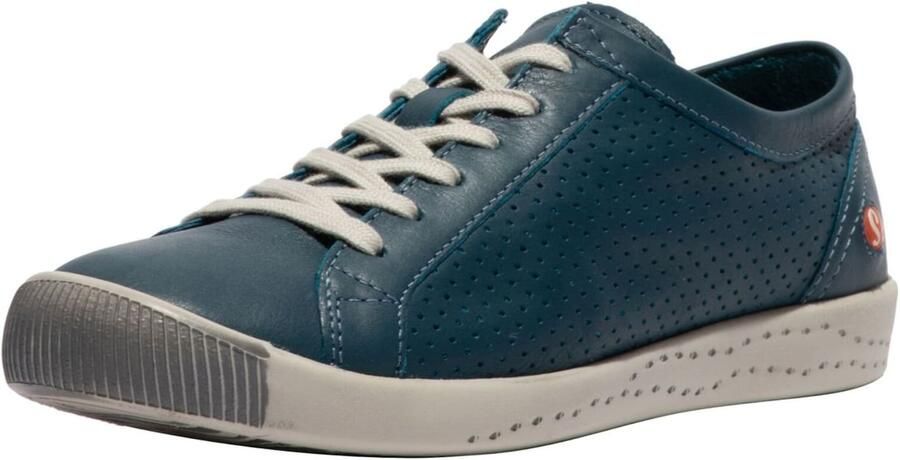Softinos Sneakers laag cyaan blauw