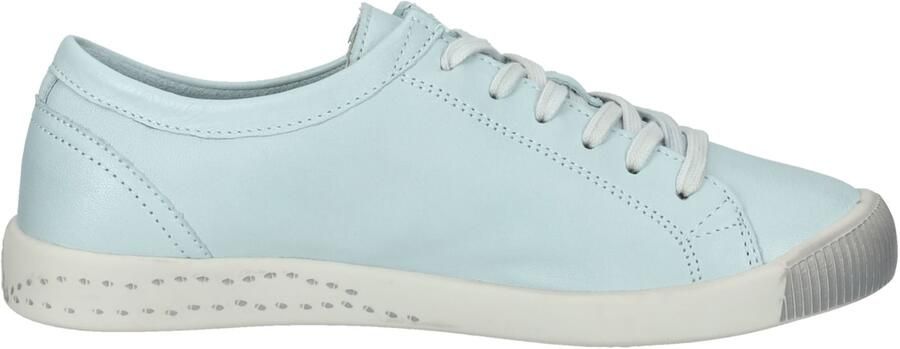Softinos Sneakers laag lichtblauw oranje wit
