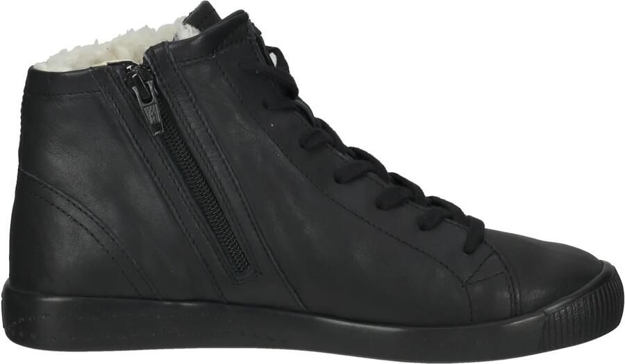 Softinos Hoge Sneakers Ibbi Black Wollfutter