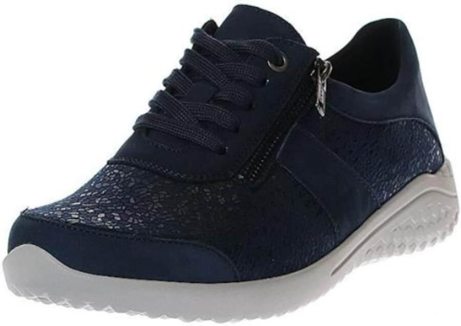 SOLIDUS Veterschoen donkerblauw