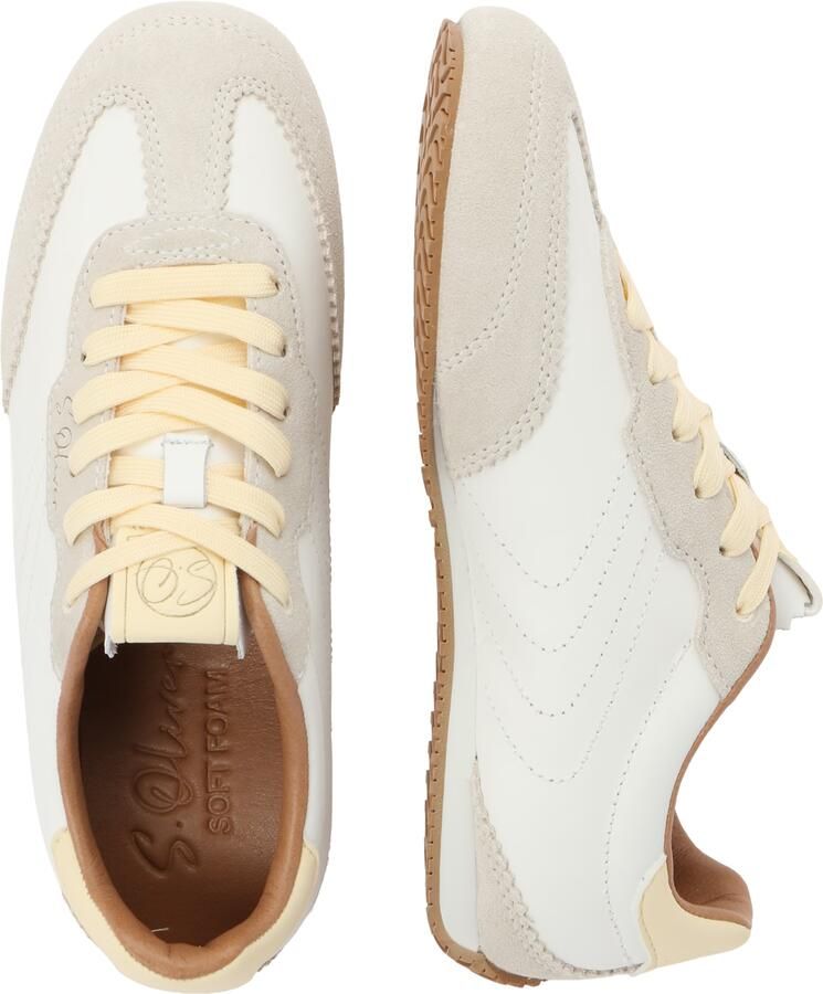S.Oliver BLACK LABEL Sneakers laag taupe wit - Foto 2