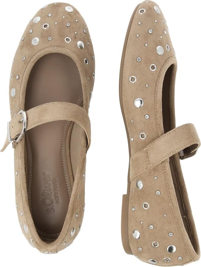 S.Oliver Ballerina met riempjes sand - Foto 3