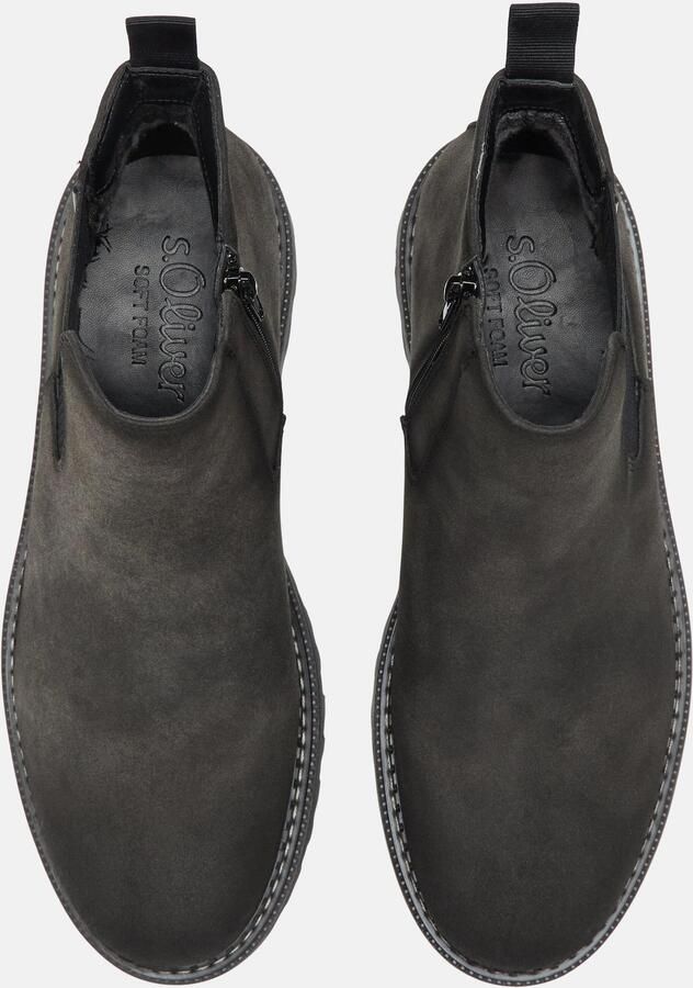 S.Oliver Men Shoes chelsea boots met profielzool zwart - Foto 5