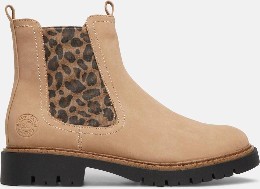 S.Oliver Chelsea boots lichtbruin zwart - Foto 3