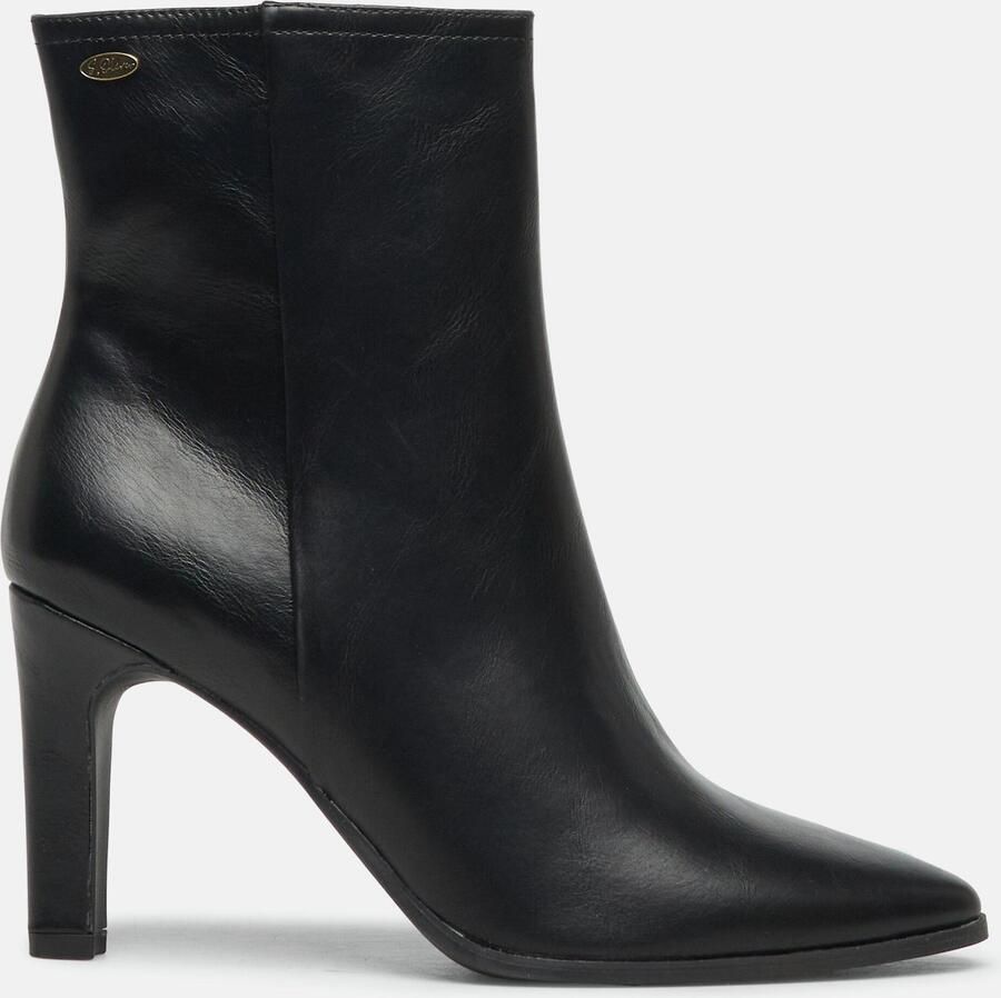 S.Oliver Women Shoes enkellaarsjes met hak zwart