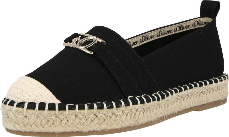 S.Oliver Espadrilles zwart