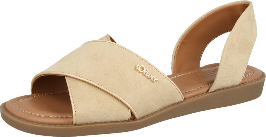 S.Oliver Women Shoes suède leren sandalen beige - Foto 4