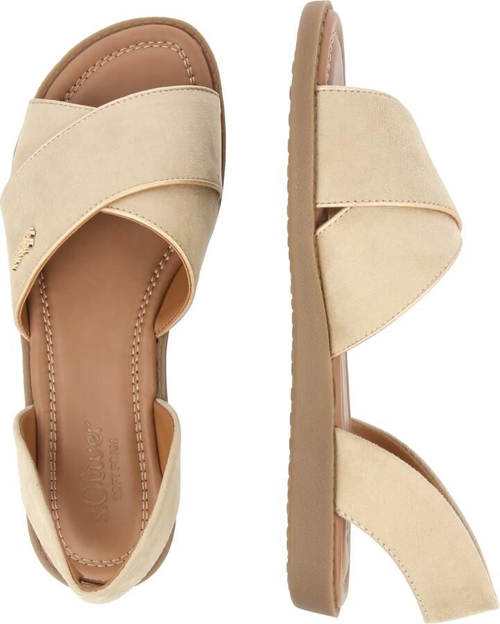 S.Oliver Women Shoes suède leren sandalen beige - Foto 5