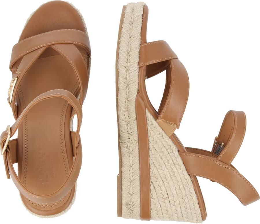 S.Oliver Women Shoes leren espadrilles cognac - Foto 2