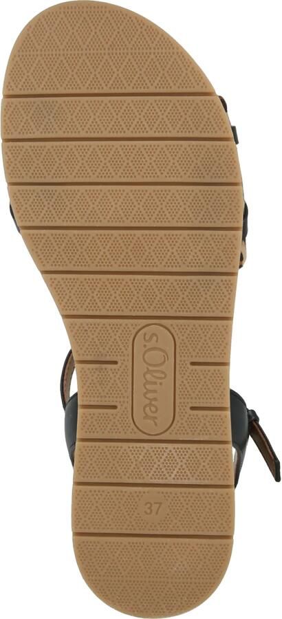 S.Oliver Women Shoes imitatieleren sandalen met panterprint zwart beige - Foto 3