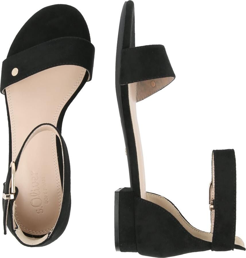 S.Oliver Sandalen met riem zwart - Foto 2