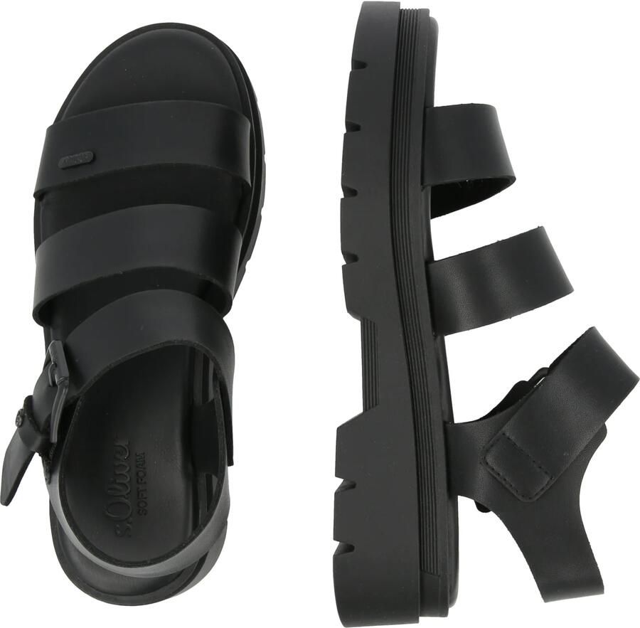 S.Oliver Sandalen met riem zwart - Foto 2
