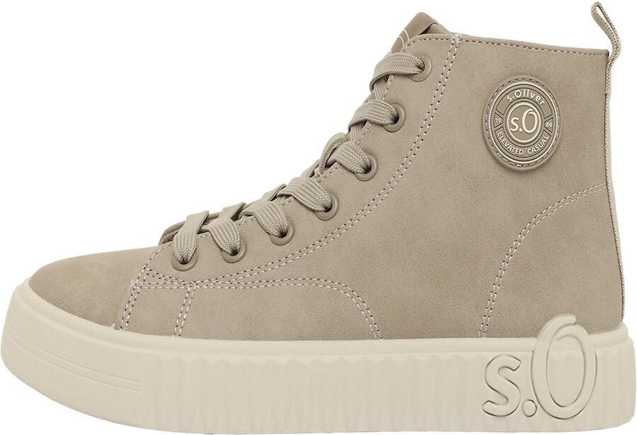 S.Oliver Sneakers hoog lichtbruin - Foto 2
