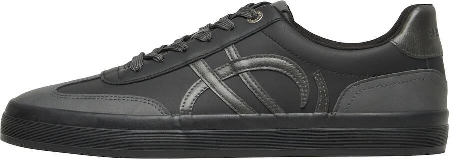 S.Oliver male Sneaker in leerlook met artwork-details