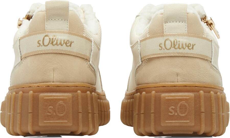 S.Oliver female Sneaker met profielzool en ritssluiting - Foto 3