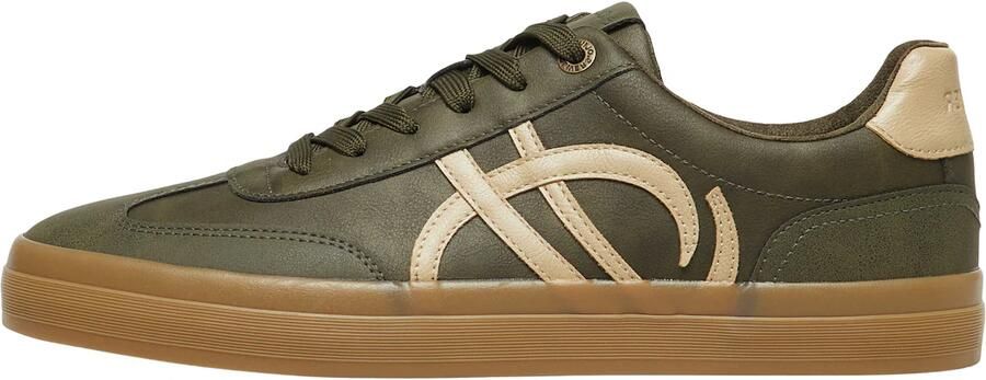 S.Oliver male Sneaker in leerlook met artwork-details - Foto 4