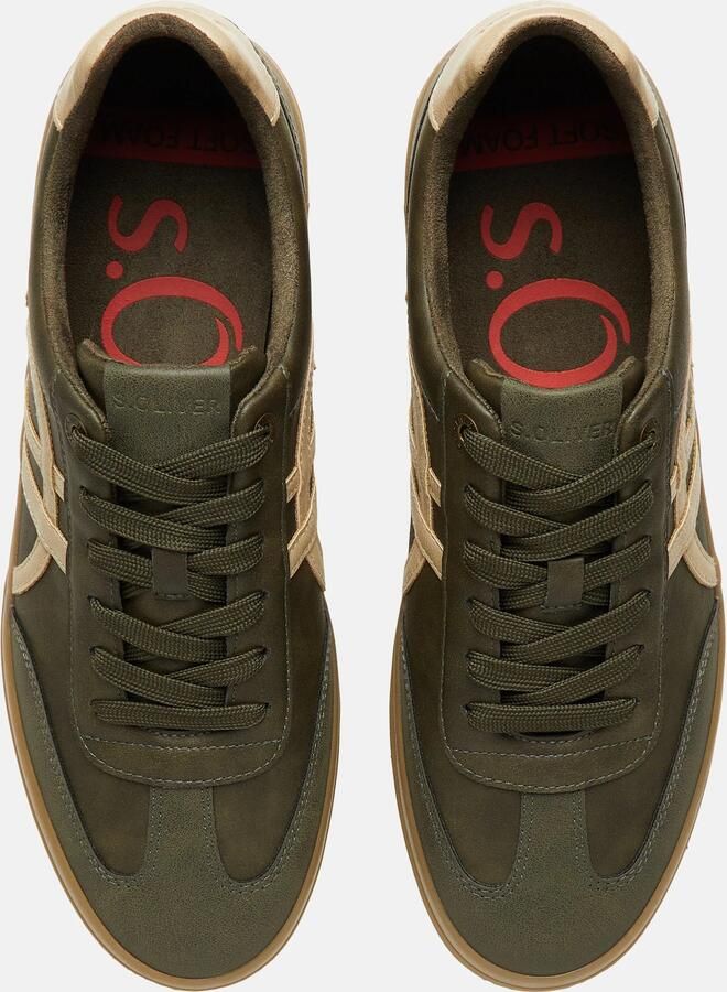 S.Oliver male Sneaker in leerlook met artwork-details - Foto 5