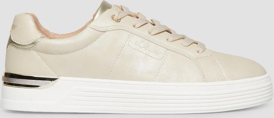 S.Oliver Sneakers laag beige - Foto 4