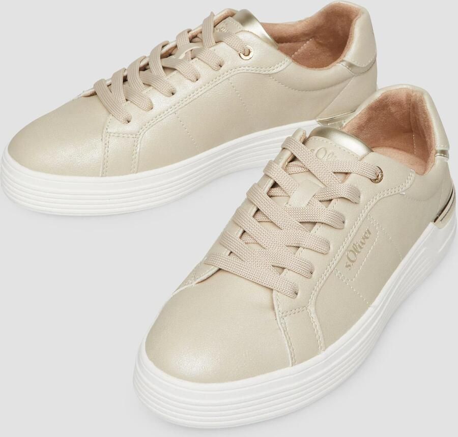 S.Oliver Sneakers laag beige - Foto 2