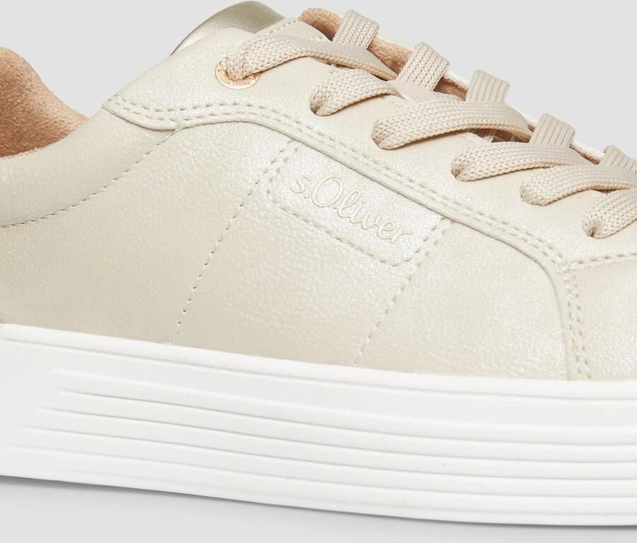 S.Oliver Sneakers laag beige - Foto 3