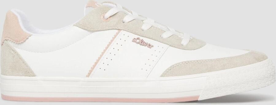 S.Oliver Sneakers laag greige poederroze wit - Foto 1