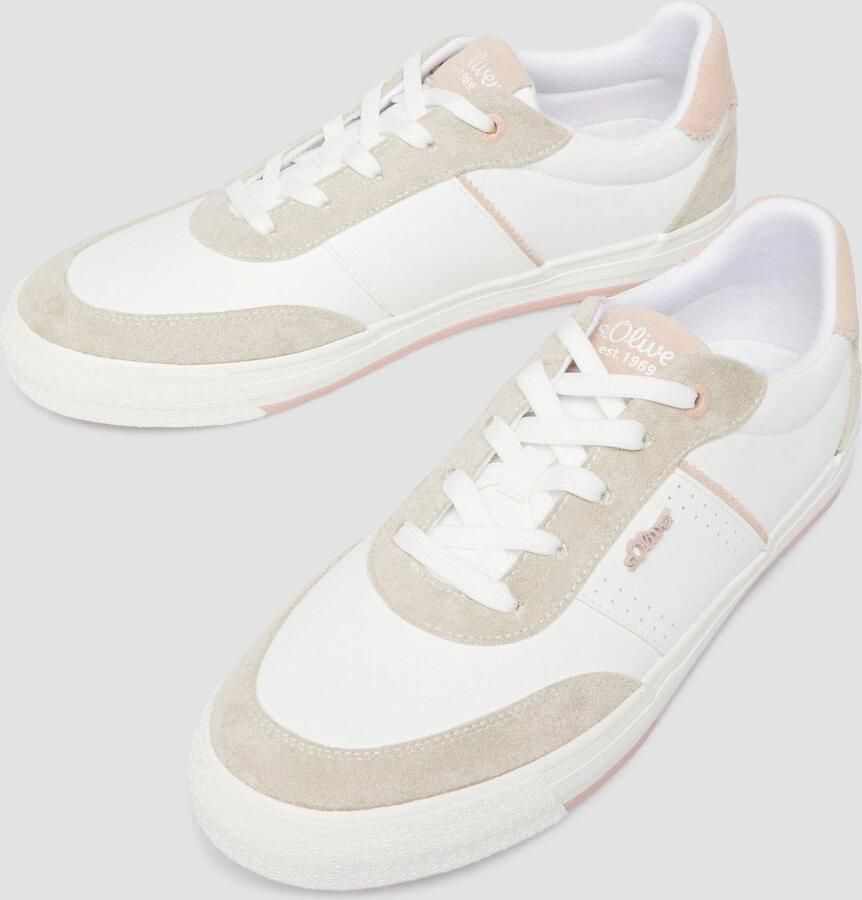 S.Oliver Sneakers laag greige poederroze wit - Foto 2