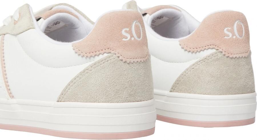 S.Oliver Sneakers laag greige poederroze wit - Foto 3