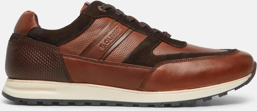 S.Oliver Sneakers laag cognac donkerbruin