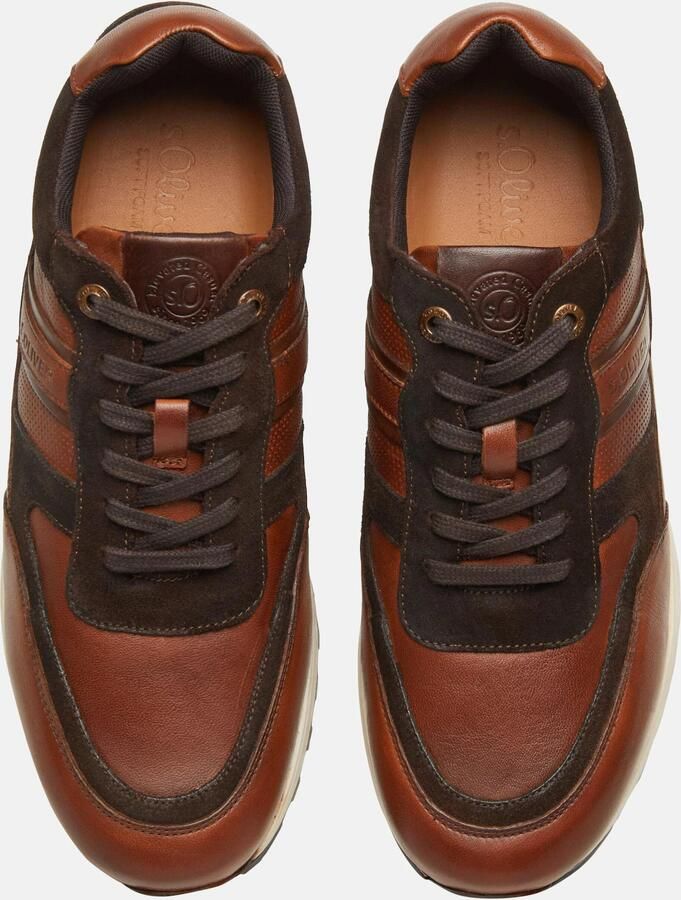 S.Oliver Sneakers laag cognac donkerbruin - Foto 3