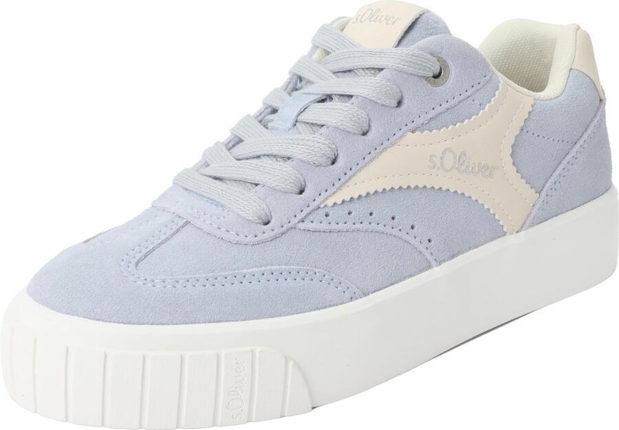 S.Oliver female Leren sneaker met plateauzool - Foto 2