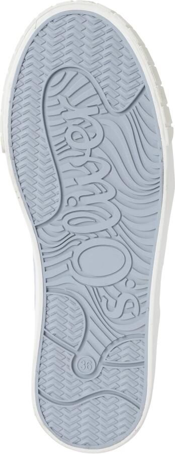 S.Oliver female Leren sneaker met plateauzool - Foto 4