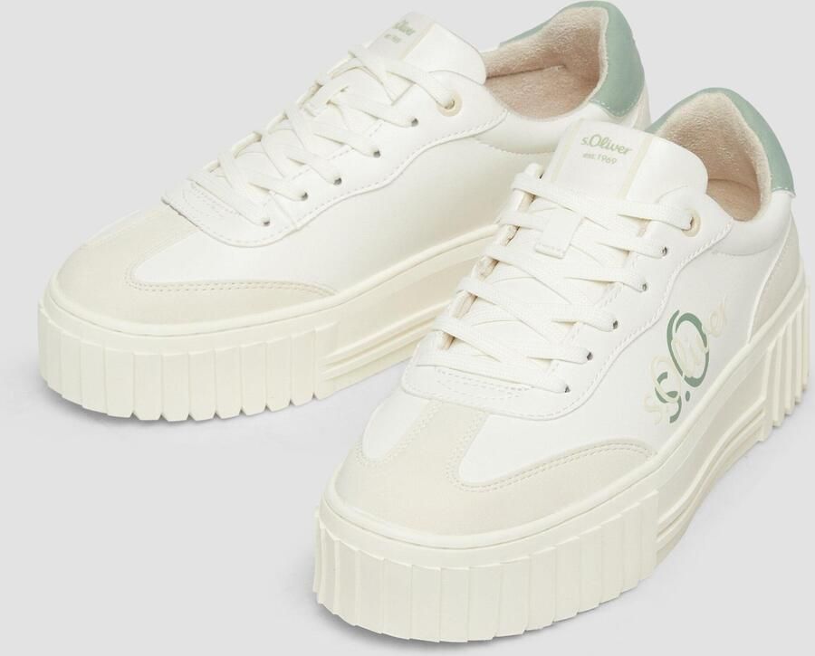 S.Oliver female Trainers met plateauzool en logodetail - Foto 4