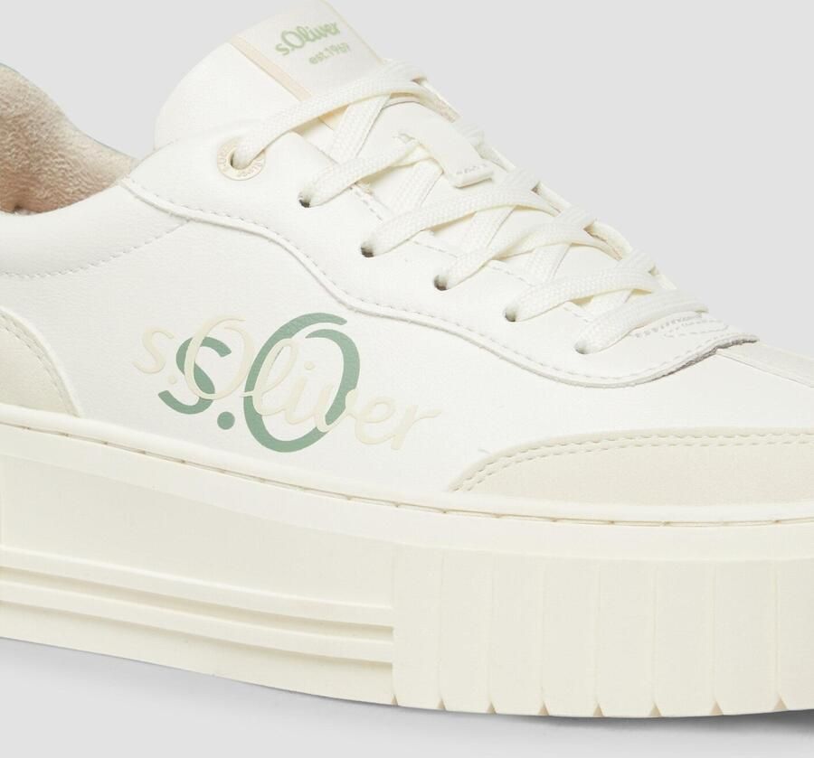 S.Oliver female Trainers met plateauzool en logodetail - Foto 3