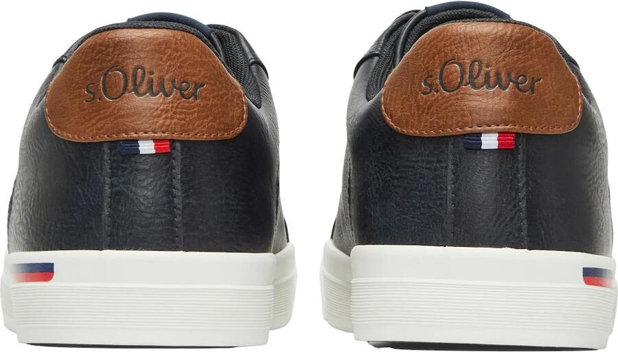 S.Oliver Sneakers laag donkerblauw karamel - Foto 3