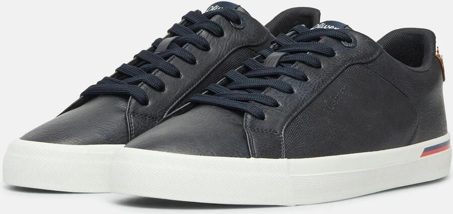 S.Oliver Sneakers laag donkerblauw karamel - Foto 4