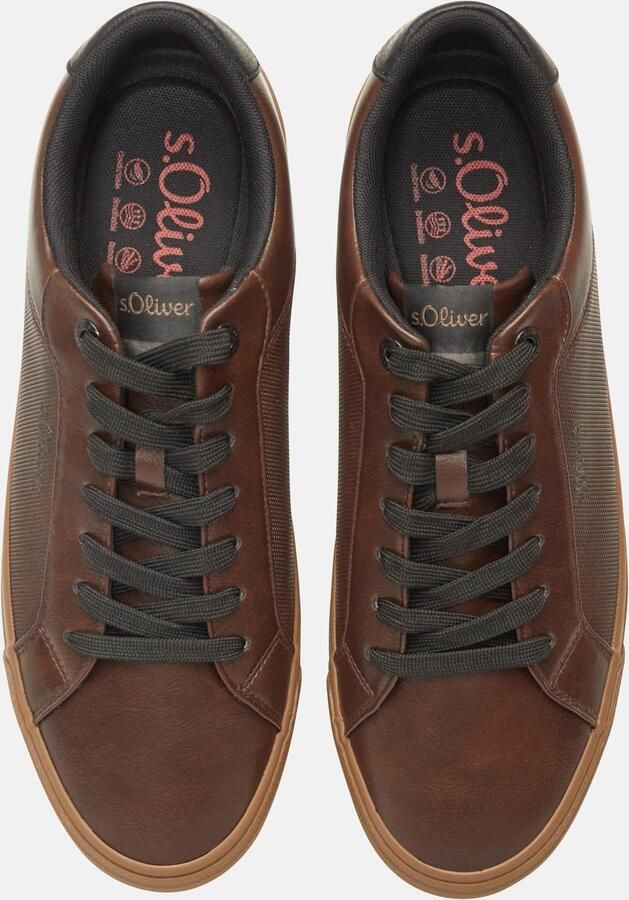 S.Oliver Sneakers laag donkerbruin - Foto 2