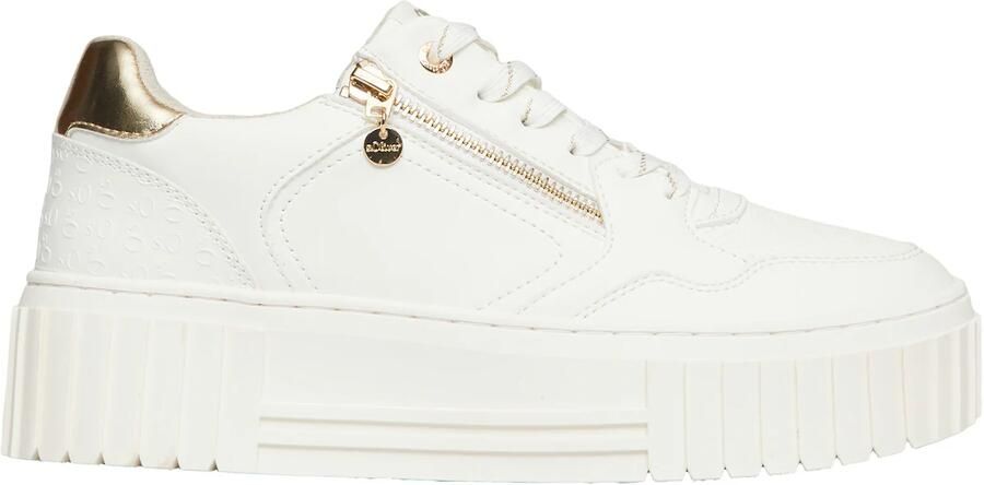 S.Oliver Sneakers laag goud wit
