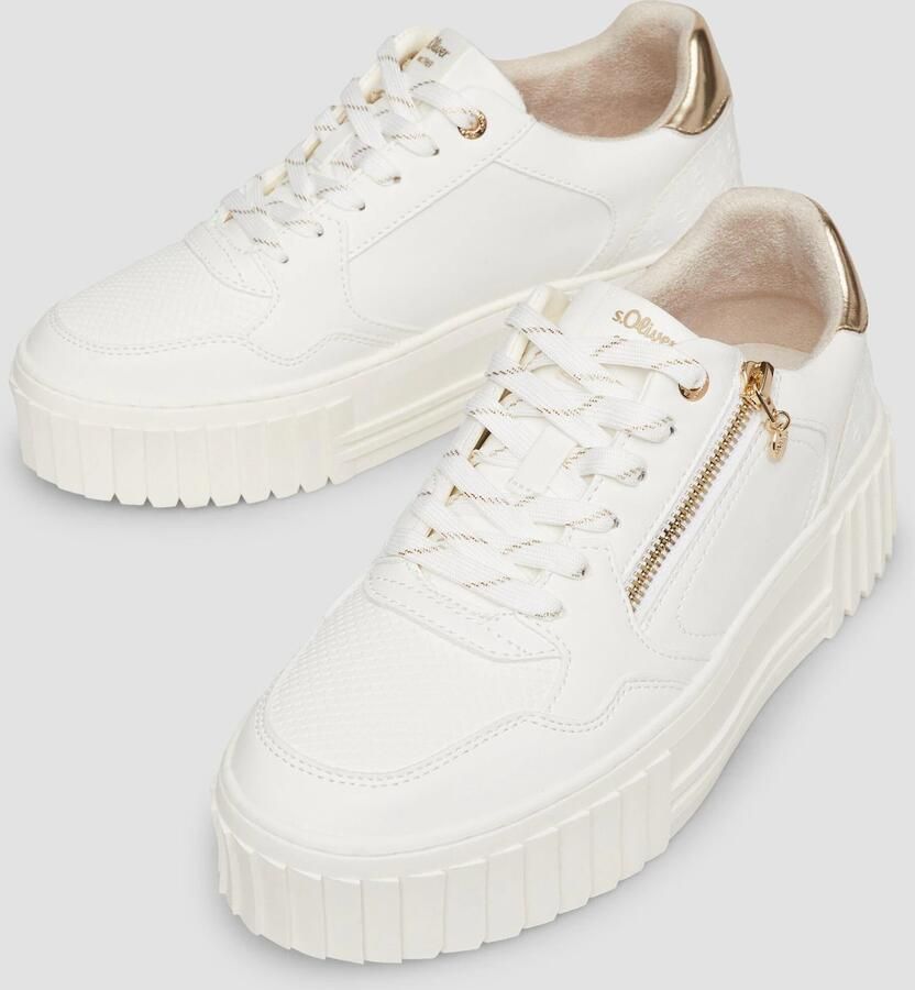 S.Oliver Sneakers laag goud wit - Foto 2