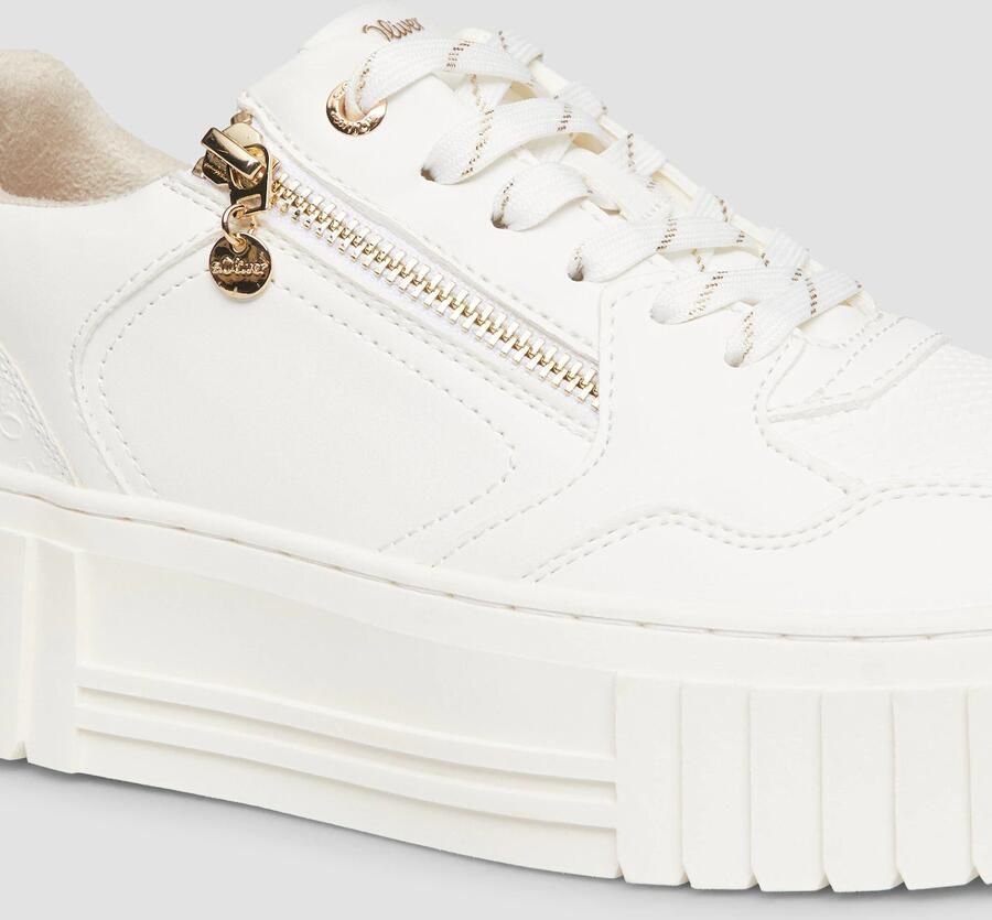 S.Oliver Sneakers laag goud wit - Foto 3