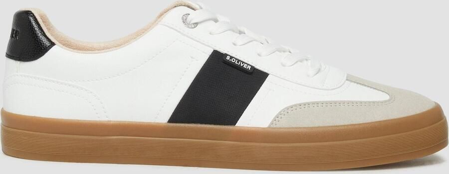 S.Oliver Sneakers laag grijs zwart wit - Foto 3