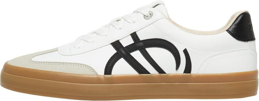 S.Oliver male Sneaker in leerlook met artwork-details - Foto 3