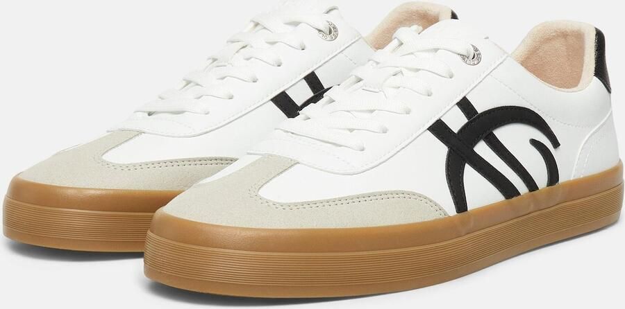 S.Oliver male Sneaker in leerlook met artwork-details - Foto 4