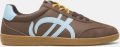 S.Oliver female Sneaker in een mix van materialen met logo-opschrift - Hemelsblauw