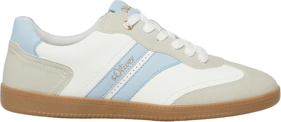 S.Oliver Sneakers laag lichtblauw lichtgrijs wit