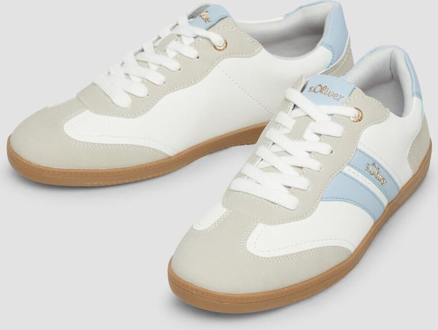 S.Oliver Sneakers laag lichtblauw lichtgrijs wit - Foto 3