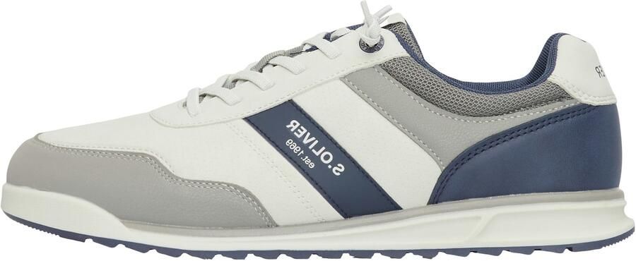 S.Oliver Sneakers laag marine grijs wit