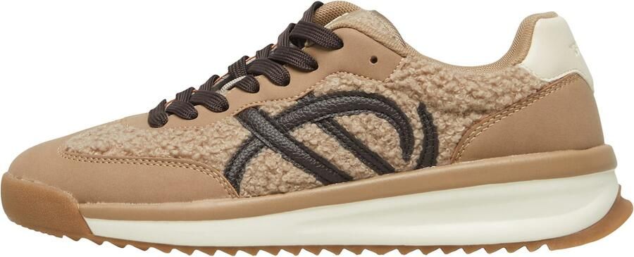 S.Oliver female Sneakers in colour-blocking-stijl met kunstafbeeldingen