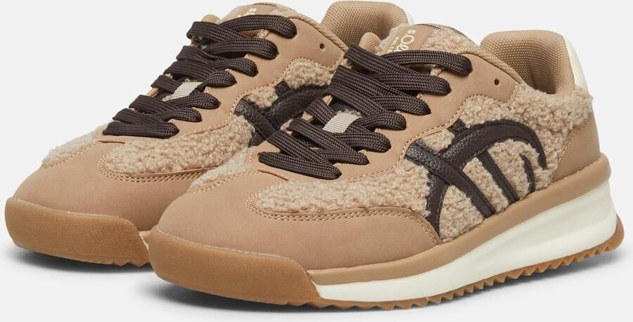 S.Oliver female Sneakers in colour-blocking-stijl met kunstafbeeldingen - Foto 3