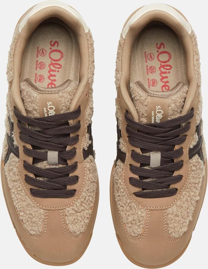 S.Oliver female Sneakers in colour-blocking-stijl met kunstafbeeldingen - Foto 2