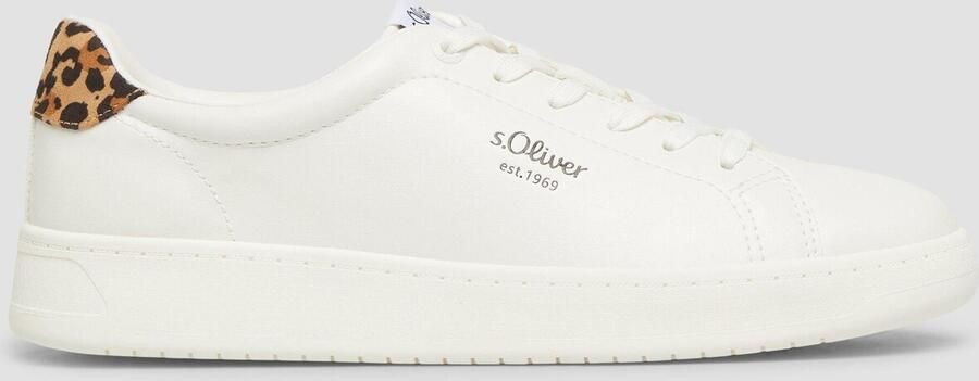 S.Oliver Sneakers laag mokka zwart wit - Foto 5